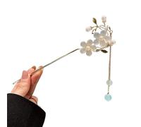 Palillos for el cabello con flecos de flores, horquilla de Metal femenina a la moda, adorno for el cabello femenino, herramientas de estilismo(4)