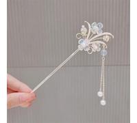 Palillos for el cabello con flecos de flores, horquilla de Metal femenina a la moda, adorno for el cabello femenino, herramientas de estilismo(34)