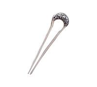 Palillos for el cabello plateados, horquilla for el cabello en forma de U de estilo clásico chino for moños, horquillas for el cabello vintage, accesorios for el cabello de estilo étnico elegante, ade