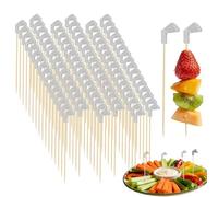 Palillos Para Cóctel De Golf | Brochetas de Madera con Motivo de Golf 13,97 cm,100 Piezas De Pinchos De Cóctel - para Eventos de Club Reuniones Festivas Cumpleaños Bodas Bares Hogares