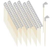 Palillos Para Cóctel | Palitos De Madera Decorativos Con Motivo Golf Para Cupcakes 13,97 Cm - 100 Piezas De Pinchos De Cóctel,para Eventos de Club Reuniones Festivas Cumpleaños Bodas Bares Hogares