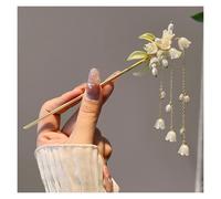 Palillos para El Cabello 2 horquillas clásicas con forma de flor for el pelo, hechas a mano, for mujer, adornos for(Color-15)