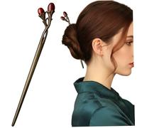 Palillos para el cabello de sándalo hechos a mano, 18 cm, palillos de madera para el cabello para mujeres, pelos largos y gruesos, chinos, pasador de madera para tenedor, alfileres para muje