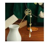Palillos para El Cabello Horquilla de pelo de mariposa con borlas de perlas, placa directa, tocado de novia blanco, tenedor for el pelo, adornos de joyería Palillos Para el Pelo (Color : 8)
