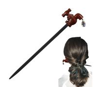 Palillos para el cabello, Palillos para el cabello de madera | Nuevas horquillas chinas con diseño de grifo - Accesorios para el cabello chinos, elegante para el cabello de sándalo retro para moños, c