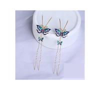 Palillos Para El Pelo Horquilla de mariposa, palo for el pelo, adorno for el cabello de estilo antiguo, tocado, accesorios for el cabello, horquillas, pinzas for cabello grueso Palitos De Pelo Chinos(