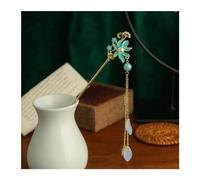 Palillos Para El Pelo Horquilla de pelo de mariposa con borlas de perlas, placa directa, tocado de novia blanco, tenedor for el pelo, adornos de joyería Palillos Para El Cabello (Color : 16)