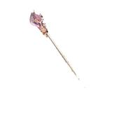 Palillos Para El Pelo Palillo for el cabello for mujer, horquilla de Metal con flor, palillos, horquilla de flores, accesorios de joyas for el cabello Palillos Para El Cabello (Color : Gold Purple Fo