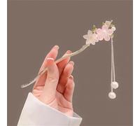 Palillos Para El Pelo Palillos for el cabello con flecos de flores, horquilla de Metal femenina a la moda, adorno for el cabello femenino, herramientas de estilismo Palillos Para El Cabello (Color :