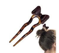 Palillos para el pelo para moños, horquillas francesas para el pelo | Palillos para el cabello para mujeres,Tocados estéticos lindos para mujeres, pasador de pelo en espiral chino con pajarita para mu