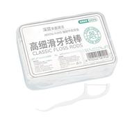 Palillos Para Hilo - Juego De 50 Unidades Portátil | Herramienta Portátil para Limpieza Bucal con Palillos es para Niños y Adultos con Cepillo de Ducha