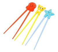 Palillos para Niños, 3 Pares Palillos para Niños con Motivos de Animales, Palillos Sushi Reutilizables, Palillos Antideslizantes para Adultos, Principiantes, Niños, Personas Mayores