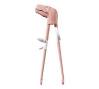 Palillos para practicar para niños, palillos de aprendizaje para niños, palillos de ejercicio en forma de dinosaurio de dibujos animados, vajilla de aprendizaje duradera, palillos para principiantes
