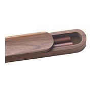 Palillos reutilizables de madera de nogal negro natural portátil