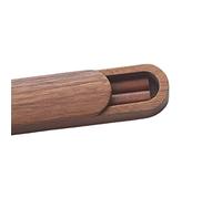 Palillos reutilizables de madera de nogal negro natural portátil
