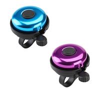 Paliston Timbre de bicicleta de aluminio para adultos, niños, niñas, azul y morado