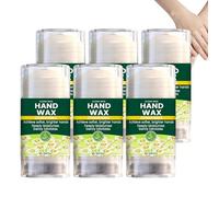 Palito de cera de manos con manzanilla, bálsamo hidratante para manos, cuidado exfoliante suave para las manos, mantequilla hidratante de manos, palo de cuidado de manos secas (6PCS)