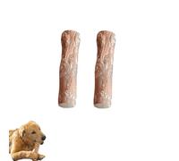 Palito de Masticar de Madera para Perros, Juguete masticable de árbol de café para Limpiar los Dientes del Perro, Alivia el estrés, Palos de Madera Natural (Medium 2pcs)