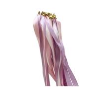 Palitos con cintas de colores variados， 25pcs Ribbon Wands With Wooden Sticks And Bells Wedding Party Dance Decoration Multicolor(2)