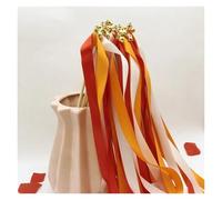 Palitos con cintas de colores variados， 50 Pcs Multicolor Silk Ribbon Wands For Wedding And Birthday Party Decorations Rhythmic Dance(Colour E)