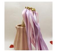 Palitos con cintas de colores variados， 50 Pcs Multicolor Silk Ribbon Wands For Wedding And Birthday Party Decorations Rhythmic Dance(Colourb)