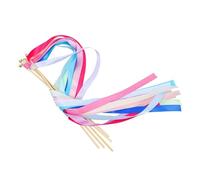 Palitos con cintas de colores variados， Pack Of 20 Wooden Ribbon Wedding Party Dance Streamers Multicolor 60x0.5x0.5 cm