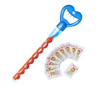 palitos de Burbujas de Garra, 5 Bastones de Burbujas de Garra | diseño de corazón al Aire Libre Bubble Blower - Divertido Juguete Deportivo y al Aire Libre para el Aula - Premios de premios