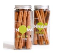 Palitos de Canela Natural Ceilán 12 Cm: Especias Aromáticas para Cocinar, Hornear y Preparar Bebidas en Estas Fiestas(55g bottle/12cm (5-7 pieces))