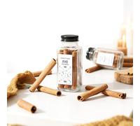 Palitos de Canela Premium - Corteza Entera Pura CeiláN Sri Lanka, Especia Ideal para Bebidas Calientes, ReposteríA, Postres y Manualidades NavideñAs(75g 10cm*1 bottle [11 sticks])