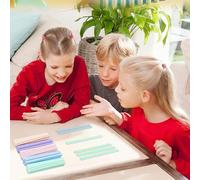 Palitos De Conteo Para Niños, 100 Piezas de Manipulativos Educativos para Educación en el Hogar, Varillas Numéricas de Colores para Aprender a Contar, Para Aula De Preescolar Jardín De Infantes Y Educ