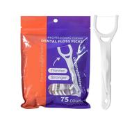 Palitos de - dientes Higiénicos en Y de alta tensión | 75 palitos de hilo dental para anillos para adultos mujeres Ortodoncia Gimnasio Comidas