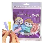 Palitos de hilo dental | 40 Piezas Dientes Limpiadores En Forma De Animal - Palitos De Hilo Dental Para | Para Niñas Niños Viajar Familia Casa Escuela Después De Comidas