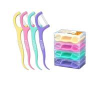 Palitos de hilo dental de limpieza, paquete de 200 varillas de hilo dental con sabor a fruta, doble alambre de alta resistencia a la tracción, asegurando una mayor higiene de una sola vez