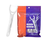 Palitos de hilo dental - dientes en Y multifunción portátiles para el | 75 Palitos interdentales para encías y molares para adultos y mujeres Ortodoncia Gimnasio Comidas