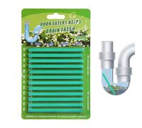 Palitos de limpieza de drenaje, limpiador de tuberías de fregadero, 12 piezas, potente herramienta enzimática desatascador, abridor desodorante para fregaderos, tuberías de ducha, cocina, inodoro