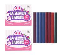 Palitos de limpieza de inodoro desodorizantes multifuncionales, limpiadores de inodoros en el tanque, aroma fresco de larga duración para eliminar manchas y olores (2, blanco)