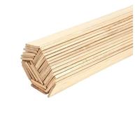 Palitos De Madera 20-50 piezas de palos balsa 2/3/5 mm, madera for manualidades, cuadrados for modelismo, construcción, tallado, accesorios for Para Proyectos De Bricolaje(2x20x200mm 20pcs)