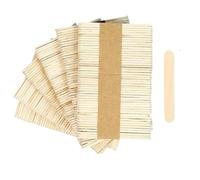 Palitos De Madera 500 piezas de virutas madera, material artesanal, palitos helado for bricolaje, tiras hechas a mano, suministros creativos for fiestas(Wood color,11.5cm)