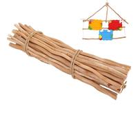 Palitos de madera para manualidades, madera flotante de 40 cm, 50 unidades de palitos de natural para proyectos de bricolaje, trabajos hechos a mano, decoraciones y manualidades creativas..