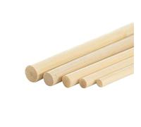 Palitos de madera para manualidades, Paquete de palitos de piruleta de 3-8 mm x 20-40 cm(4.0mmx40cm-20Pcs)