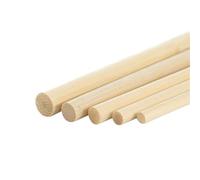 Palitos de madera para manualidades, Paquete de palitos de piruleta de 3-8 mm x 20-40 cm(5mmx30cm-20Pcs)