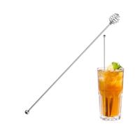 Palitos de mezcla - Barra mezcladora de acero inoxidable para miel | Palitos largos decorativos multifuncionales para bebidas, bar, café, té y cócteles
