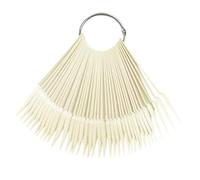 Palitos De Muestras De Uñas, Palitos De Muestras De Uñas, Palitos De Muestras De Uñas Exhibidor De Esmalte De Uñas Puntas De Abanico Anillo De Rueda De Color De Uñas 200 Piezas Color Natural