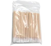 Palitos de naranja para uñas 100 hisopos de algodón puntiagudos de 7, 6 cm con punta de precisión aplicadores de maquillaje desechables para retoques de esmalte de uñas maquillaje y microblading.
