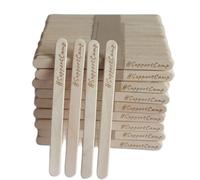 Palitos de paletas personalizados grabados con láser, con nombres de madera, palitos de tarta, mini palillos de manualidades, para hacer helados, pasteles, manualidades para hacer desiertos de dulces
