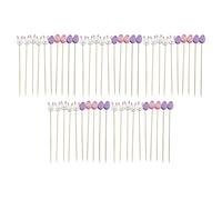 Palitos de Pascua - 100 Piezas de de Conejo y Huevo para Pasteles de Frutas | Palos para Remover Bebidas Primaverales,Para Comida, Bebida y Postres, Suministros para en Interior y Exterior