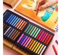 Palitos de Pastel Secos 12/24/36/48 Colores Vibrantes Set Tiza para Arte Pintura con Palitos Cuadrados Dibujo Fácil Suministros para Trabajos Detallados y Expresivos
