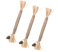 Palitos masticables para gatos, 3 dientes molares, juguetes para lamer gatitos, juego de madera para limpiar los dientes, aumentar el apetito