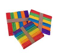 Palitos para manualidades, Palitos de madera for manualidades, multicolor, varios tamaños, paquete 200(150mmx18mmx200pcs)