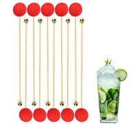 Palitos para mezclar bebidas | 10 piezas de acero inoxidable reutilizable, herramienta de mezcla de bebidas, varillas mezcladoras y espadas, para uso en el hogar, café, bar o, con La